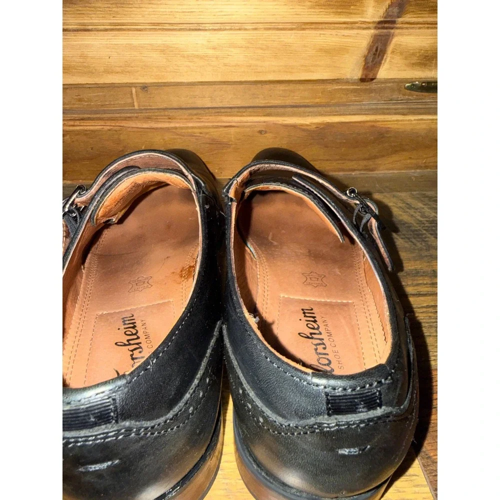 Florsheim SORRENTO Black Leather Single Monk Strap Dress Shoes 14293-001 Size 8M